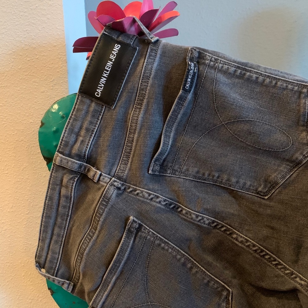 High Rise Skinny Jeans faded Grey CKJ